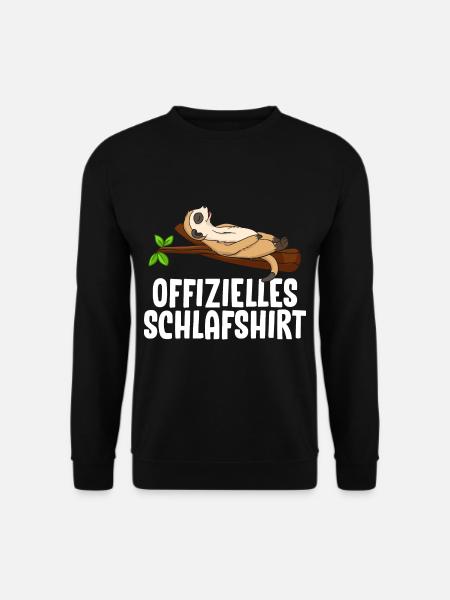 Offizielles Schlafshirt Erdmännchen - Unisex Pullover - Schwarz