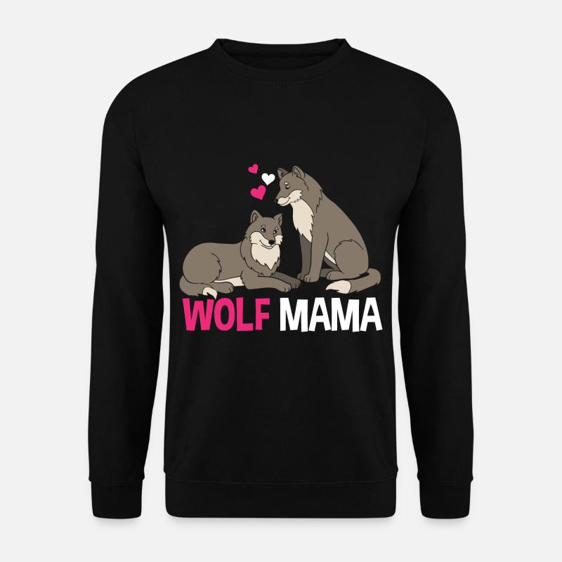 Wolf Mama - Unisex Pullover - Schwarz