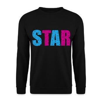 Star Stars | Colors changeable - Unisex Sweatshirt - black - Front - Alina (178cm) & Michal (187cm)