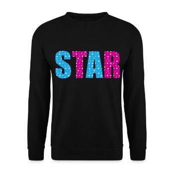 Star Stars | Colors changeable - Unisex Sweatshirt - black - Front - Alina (178cm) & Michal (187cm)