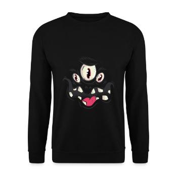 Halloween monster - Unisex Sweatshirt - black - Front - Alina (178cm) & Michal (187cm)