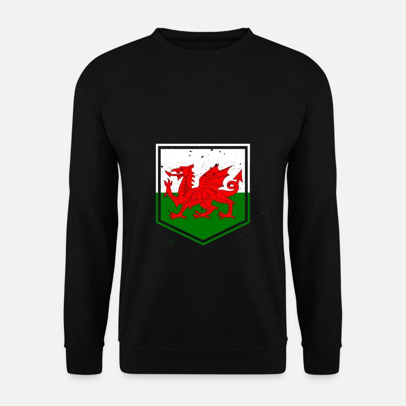 Drapeau drapeau galles - Sweat-shirt Unisexe - noir