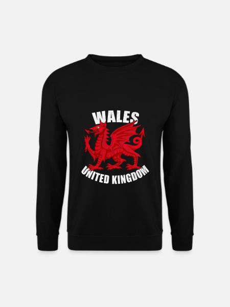 Wales dragon - Unisex Sweatshirt - black