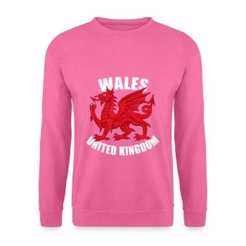 Dragon du pays de galles - Sweat-shirt Unisexe - rose - Devant