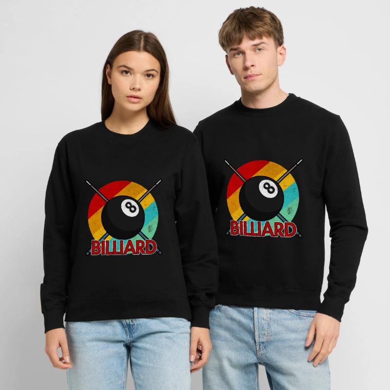 Billardkugel Billiard Billard Queue Snooker Pool Unisex Pullover