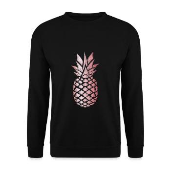 Ananas - Sweat-shirt Unisexe - noir - Devant - Alina (178cm) & Michal (187cm)