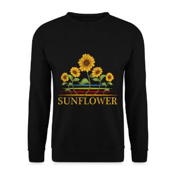sunflower - Unisex Sweatshirt - black - Front - Alina (178cm) & Michal (187cm)