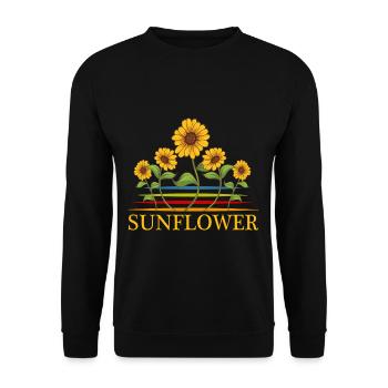 sunflower - Unisex Sweatshirt - black - Front - Alina (178cm) & Michal (187cm)