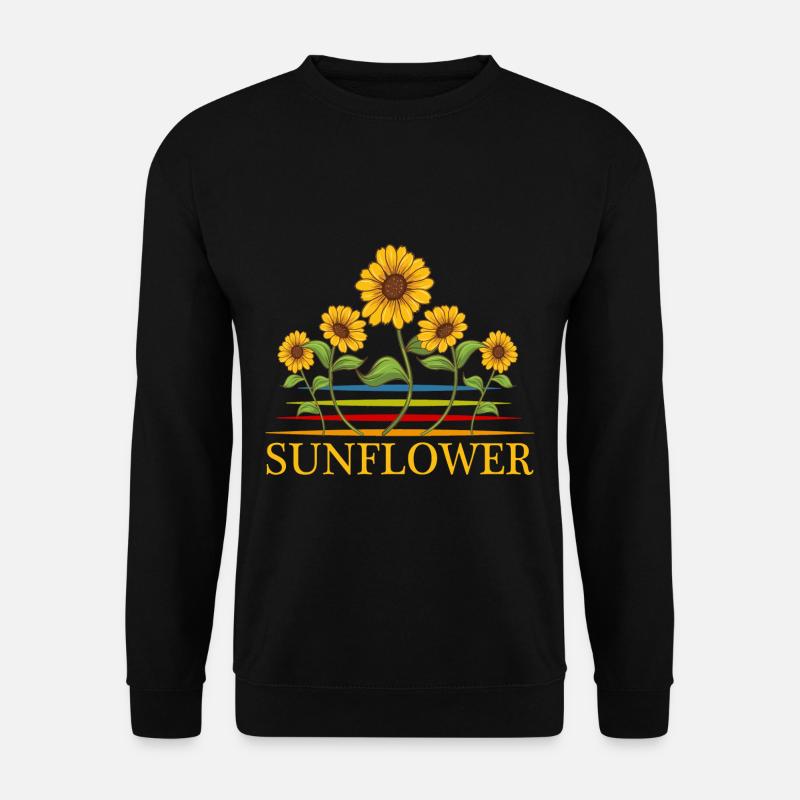 Sonnenblume - Unisex Pullover - Schwarz