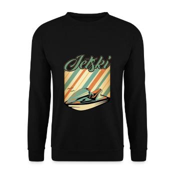 Jetski - Unisex Pullover - Schwarz - Vorne - Alina (178cm) & Michal (187cm)