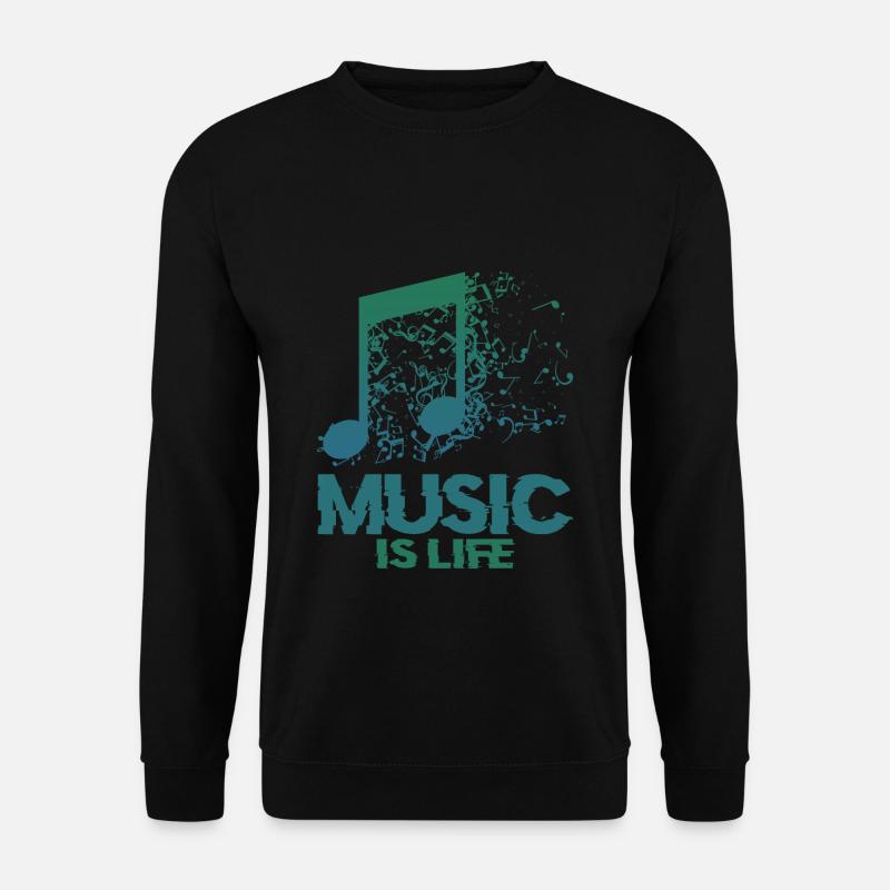 Musikalische Symbole Musik - Unisex Pullover - Schwarz