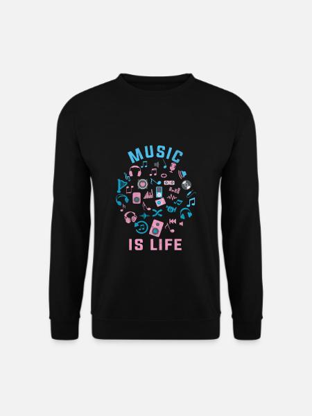 music - Unisex Sweatshirt - black