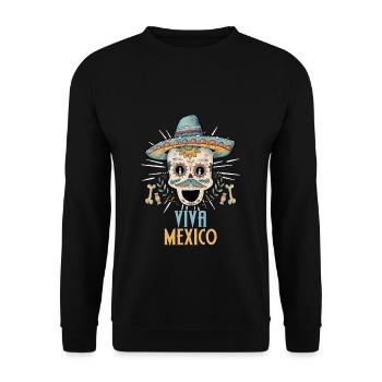 Mexiko - Unisex Pullover - Schwarz - Vorne - Alina (178cm) & Michal (187cm)