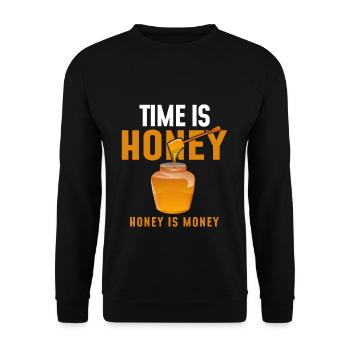 Abeille abeilles abeilles - Sweat-shirt Unisexe - noir - Devant - Alina (178cm) & Michal (187cm)