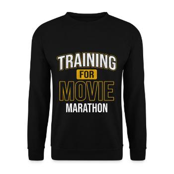 Films Marathon Film Série de films Addicted Cinema - Sweat-shirt Unisexe - noir - Devant - Alina (178cm) & Michal (187cm)