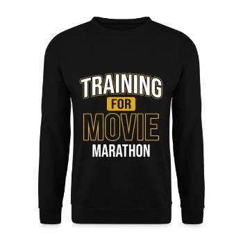 Movie Movies Seeks Series Movie Cinema Lover - Unisex Sweatshirt - black - Front - Alina (178cm) & Michal (187cm)