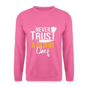 chef - Sweat-shirt Unisexe - rose - Devant