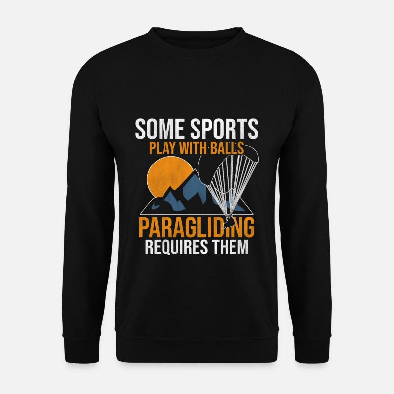 Paragliding Paragliding Paragliding - Unisex Sweatshirt - black