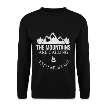 Camping camping - Unisex Sweatshirt - black - Front - Alina (178cm) & Michal (187cm)