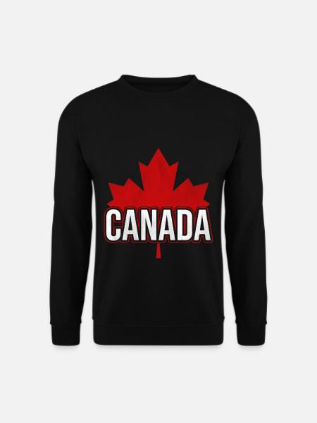 Feuille d'érable canadien drapeau canada canada - Sweat-shirt Unisexe - noir
