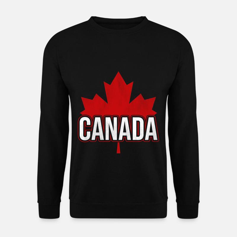 Kanadier Ahornblatt Kanada Canada Flagge - Unisex Pullover - Schwarz
