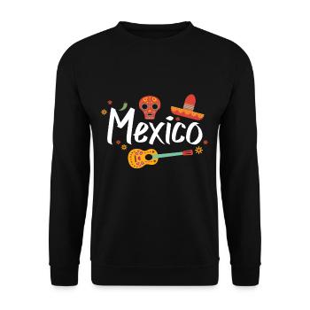 Mexiko - Unisex Pullover - Schwarz - Vorne - Alina (178cm) & Michal (187cm)