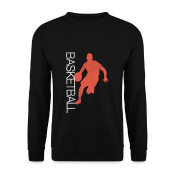 Basketball Player Basketball Player Basketballer - Unisex Sweatshirt - black - Front - Alina (178cm) & Michal (187cm)