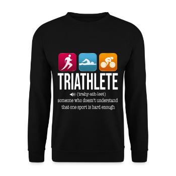Triathlon Triathlon - Sweat-shirt Unisexe - noir - Devant - Alina (178cm) & Michal (187cm)