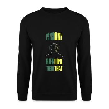 psychology - Unisex Sweatshirt - black - Front - Alina (178cm) & Michal (187cm)