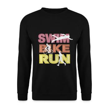 Triathlon - Sweat-shirt Unisexe - noir - Devant - Alina (178cm) & Michal (187cm)