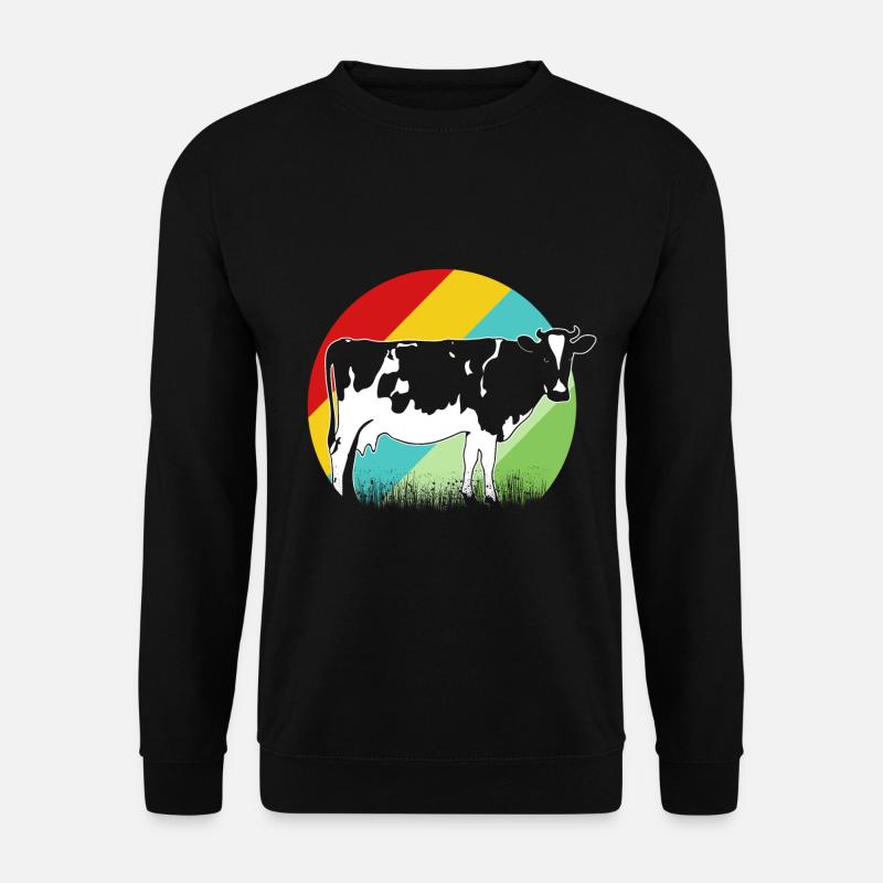 Fermier fermier fermier fermier fermier ferme vaches - Sweat-shirt Unisexe - noir