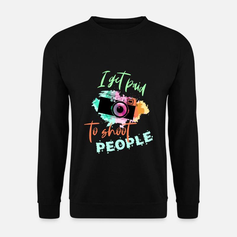 Fotograf Fotografie - Unisex Pullover - Schwarz