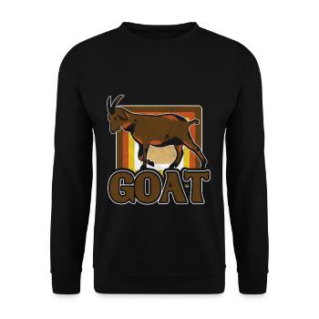 Goat goat - Unisex Sweatshirt - black - Front - Alina (178cm) & Michal (187cm)