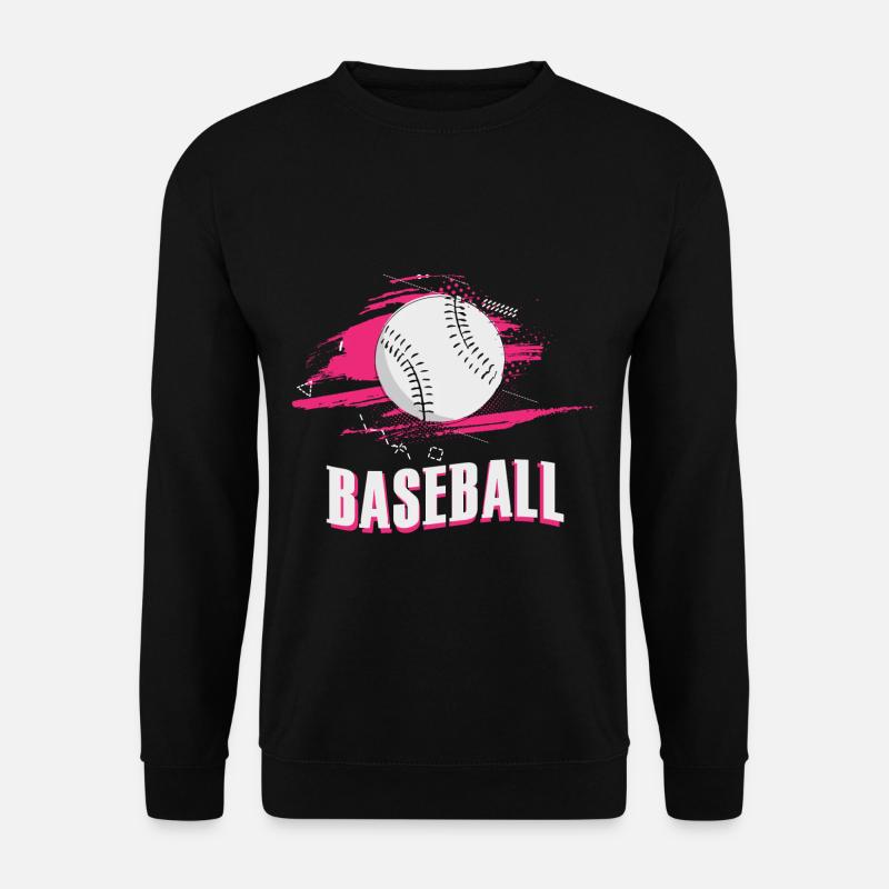 Baseball Baseballteam Baseballschläger - Unisex Pullover - Schwarz