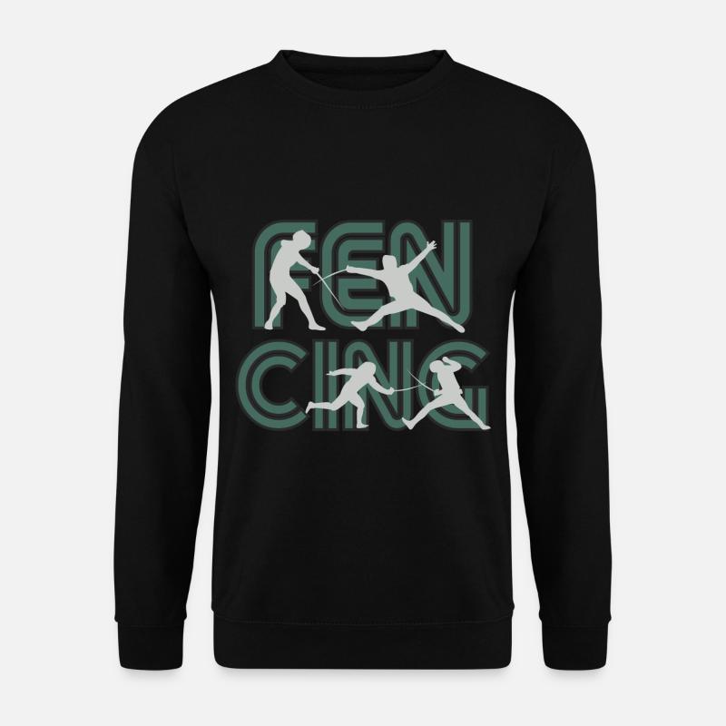 Fencing Fechten - Unisex Pullover - Schwarz