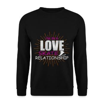 Skating figure skating - Unisex Sweatshirt - black - Front - Alina (178cm) & Michal (187cm)
