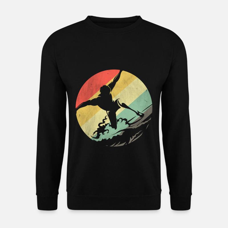 Surfer Surfen - Unisex Pullover - Schwarz