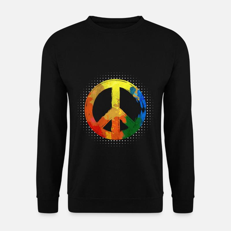 Hippie - Unisex Pullover - Schwarz