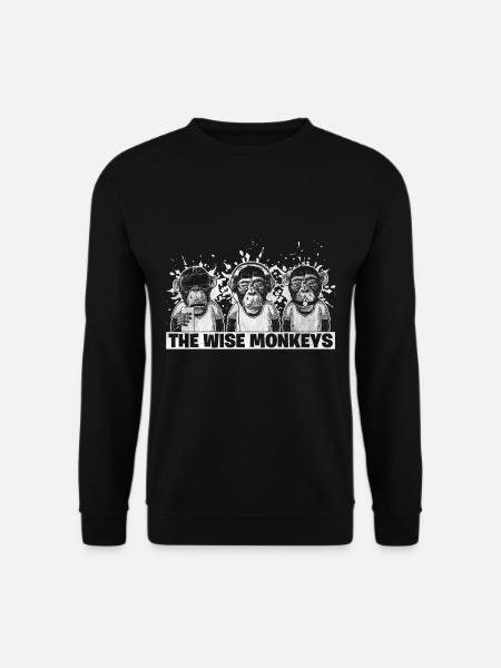 monkeys - Unisex Sweatshirt - black