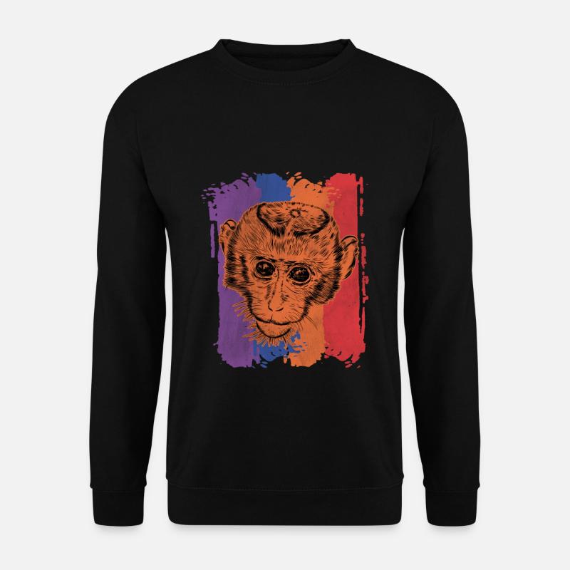 Monkey monkeys - Unisex Sweatshirt - black