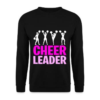Cheerleader - Unisex Pullover - Schwarz - Vorne - Alina (178cm) & Michal (187cm)