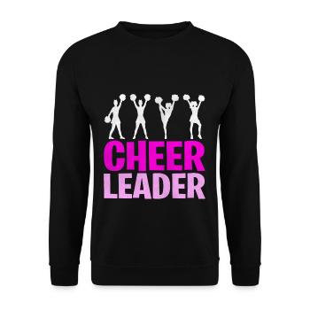 Cheerleader cheerleading - Unisex Sweatshirt - black - Front - Alina (178cm) & Michal (187cm)