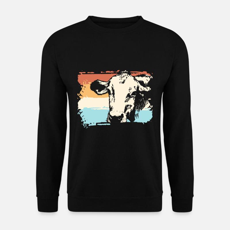 Kuh Kühe - Unisex Pullover - Schwarz