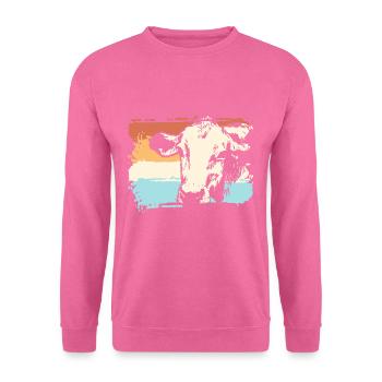 Ferme de vache à vache ferme de fermier - Sweat-shirt Unisexe - rose - Devant