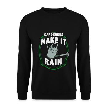Garden gardener gardening gardening gardening - Unisex Sweatshirt - black - Front - Alina (178cm) & Michal (187cm)