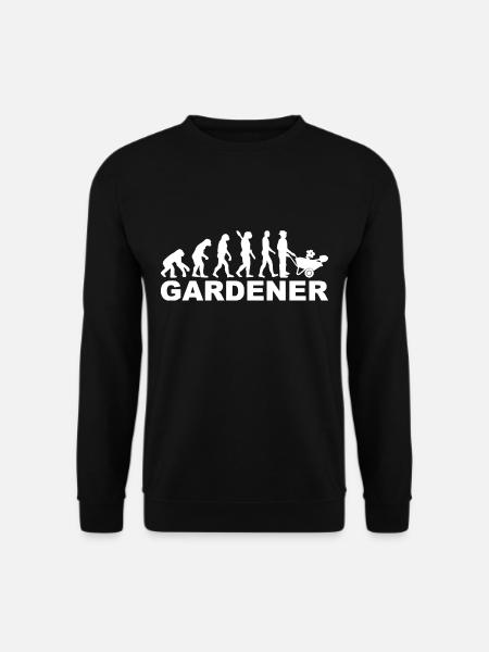 Gärtner Evolution Gartenarbeit Gärtnerei - Unisex Pullover - Schwarz