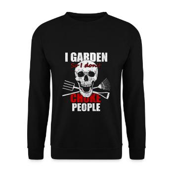 Gardener gardening gardening gardening - Unisex Sweatshirt - black - Front - Alina (178cm) & Michal (187cm)