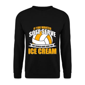 Volleyball volleyball - Unisex Sweatshirt - black - Front - Alina (178cm) & Michal (187cm)