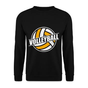 Volleyball volleyball - Unisex Sweatshirt - black - Front - Alina (178cm) & Michal (187cm)