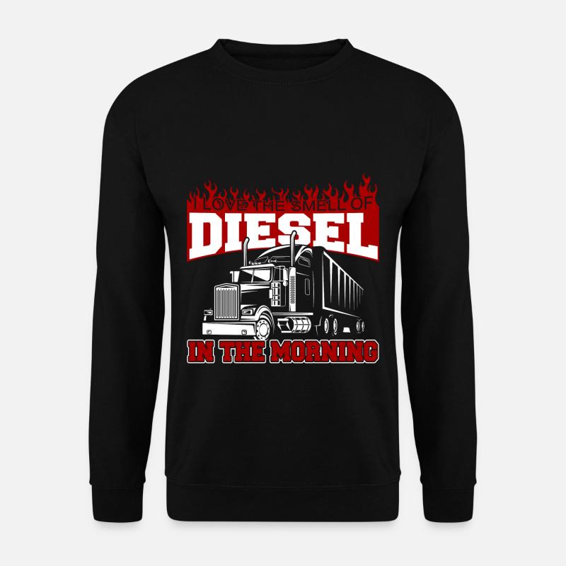 Trucker truck - Unisex Sweatshirt - black
